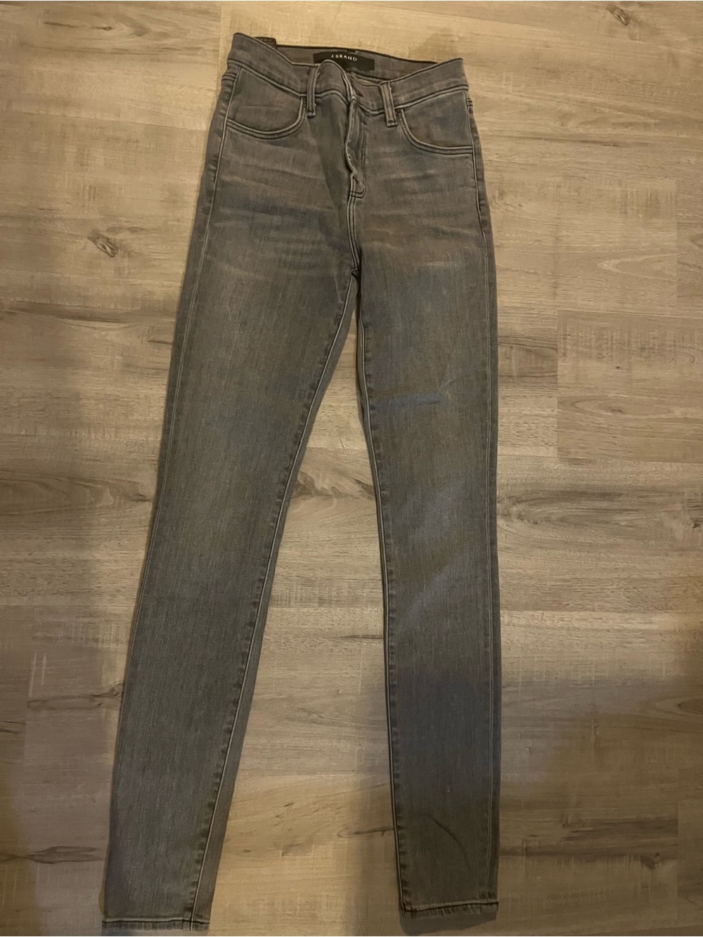 J Brand -High-Rise Grey Skinny Jeans - Women size 23 - Picture 2 of 6